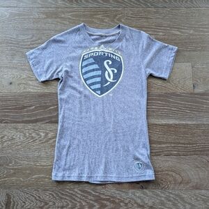 Adidas Sporting KC Kids V-neck Shirt Size Large